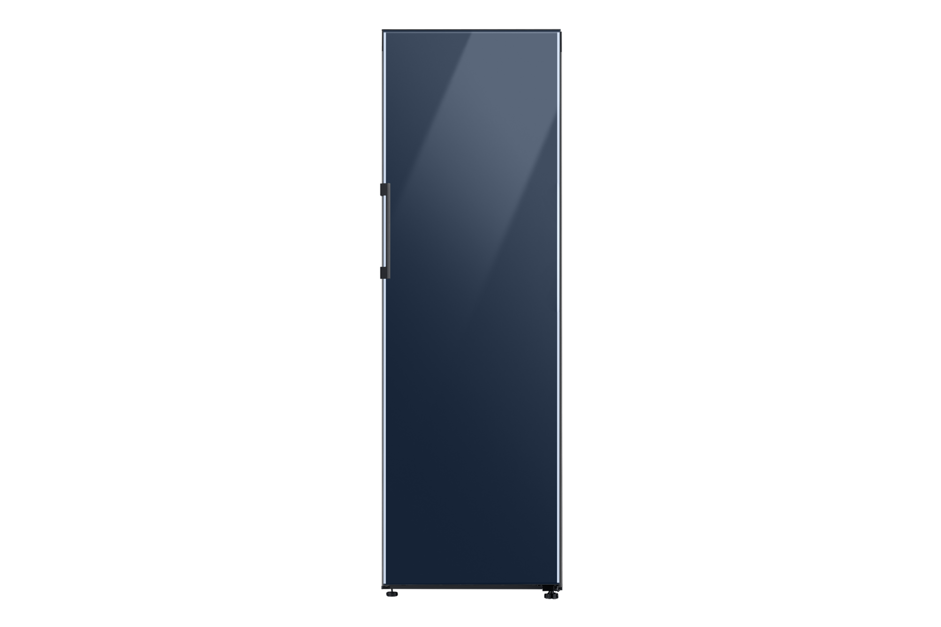 Image of Samsung 24  BESPOKE 1-Door Column Refrigerator with Navy Glass Panel