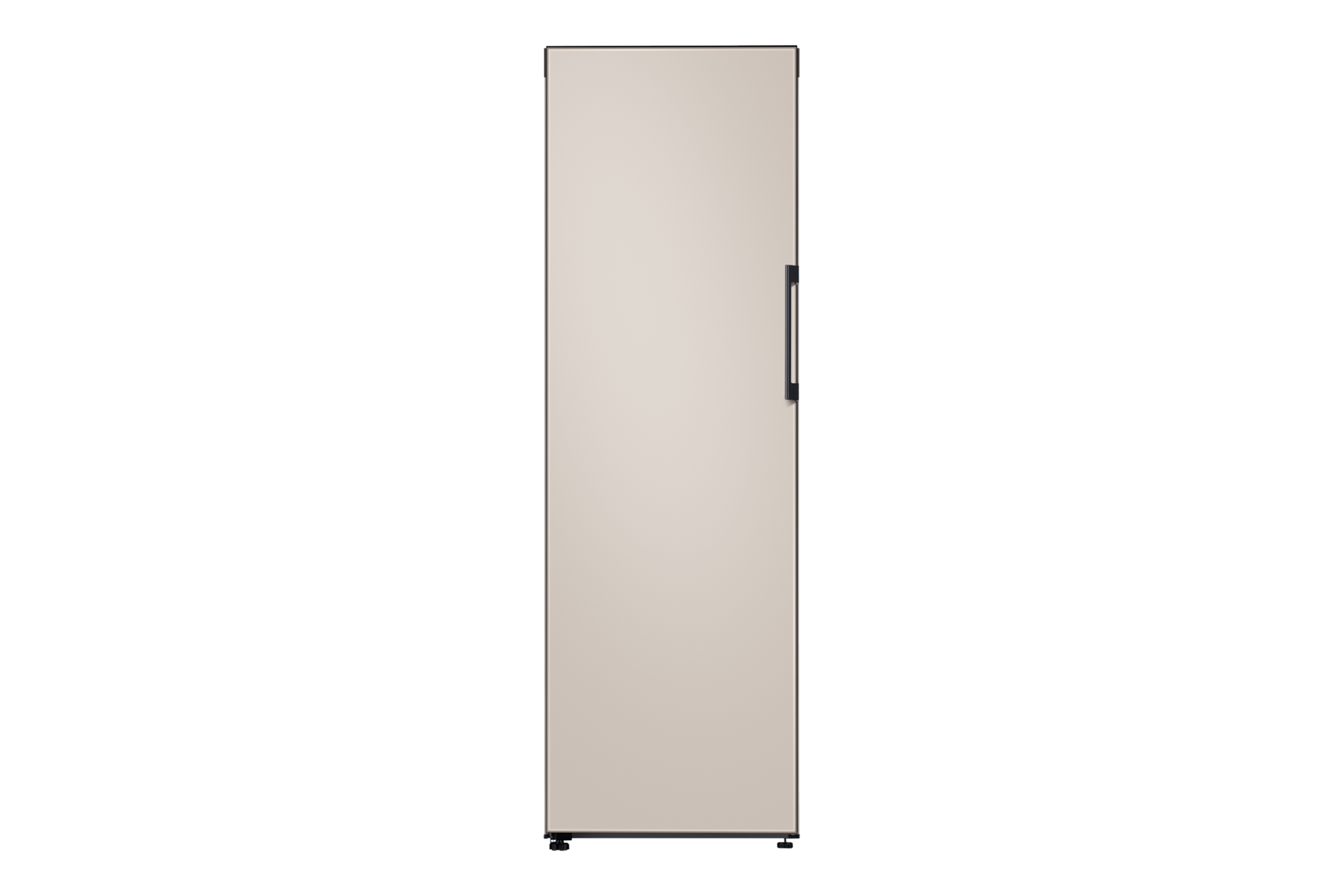 Image of Samsung 24  BESPOKE 1-Door Column Freezer with Beige Matte Glass Panel