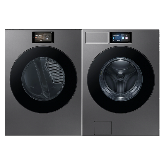 Samsung 6.1 cu.ft. Bespoke Washer and 7.6 cu.ft. Bespoke Dryer