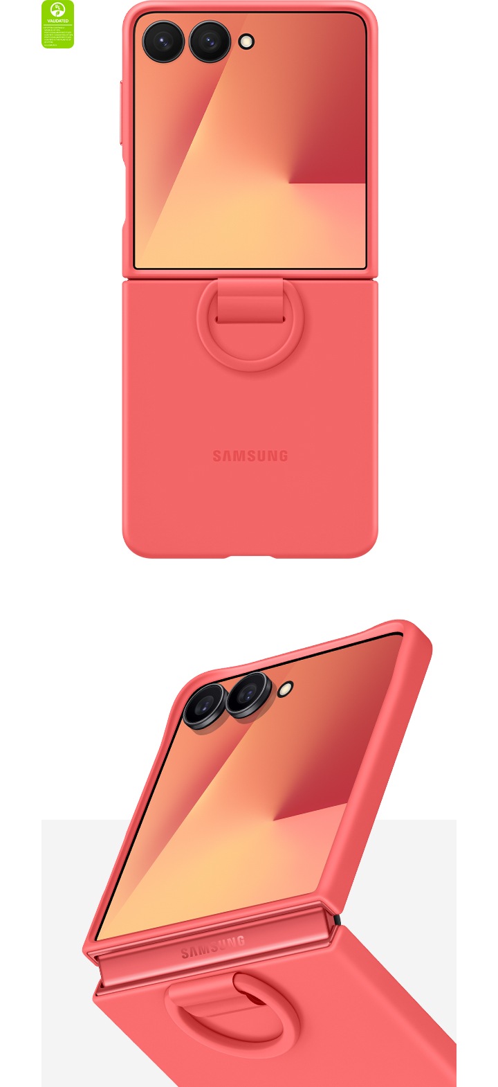 Galaxy Z Flip7 Ring Case (Silicone, Blue) | Samsung Canada