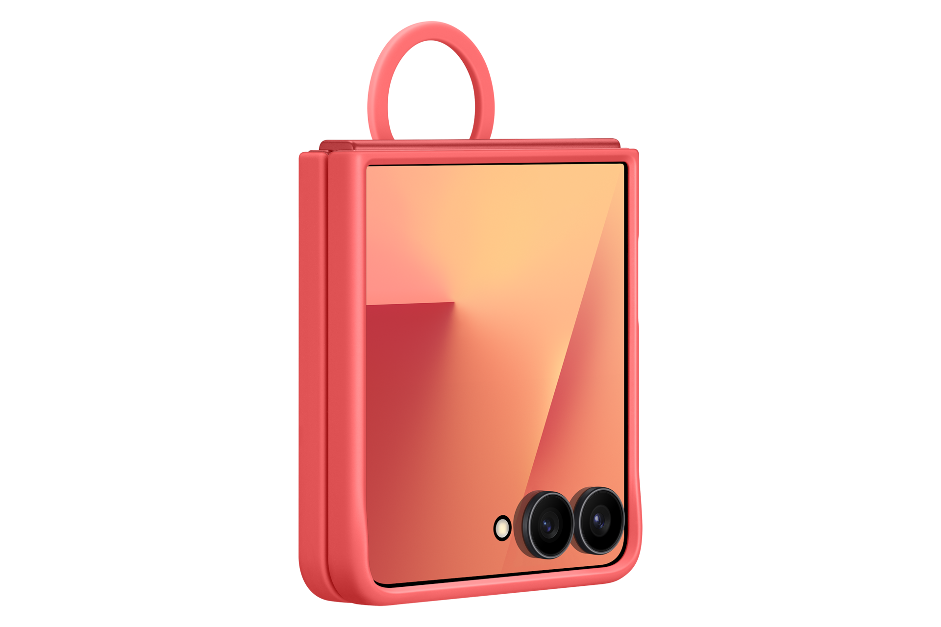 Galaxy Z Flip7 Ring Case (Silicone, Red) | Samsung Canada