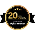 20-year warranty on the motor