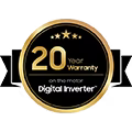 20-year warranty on the motor