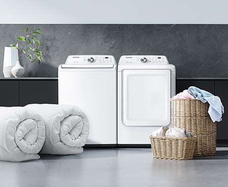 The WA3000J has a capacity of 5.0 cu.ft. and can wash a large number of clothes, large comforters.