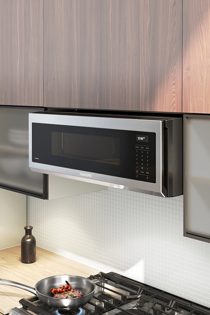 Low profile overhead deals microwave