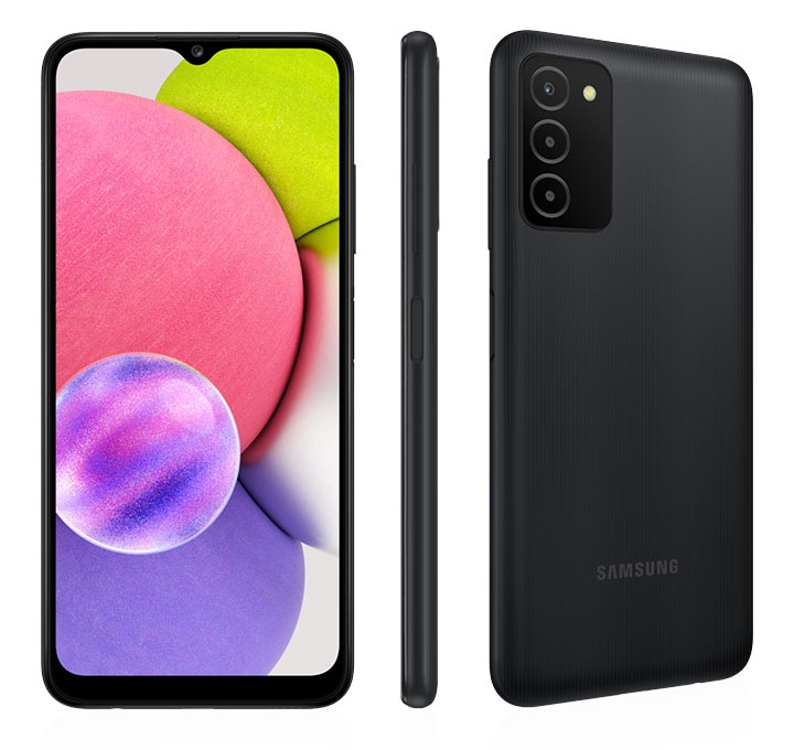  Sam sung Galaxy A03S 4G LTE (NOT 5G) (32GB+3GB) 6.5 HD+ Triple  Camera 5000mAh Battery, Dual Sim GSM Unlocked Global 4G Volte (NOT  VERIZON/Boost) International Model + (Fast Car Charger Bundle) (