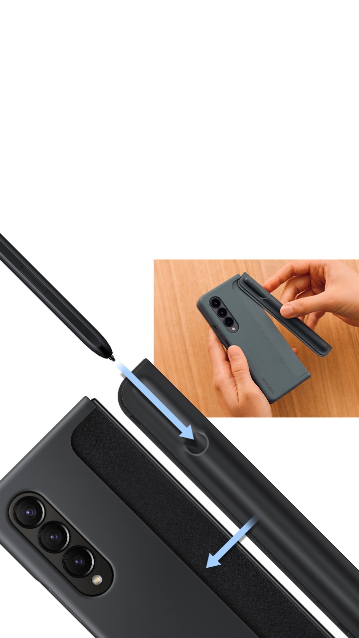 Galaxy - ドコモZFold4 SC-55C Standing Cover with Pen Business | Galaxy Z Fold4 Standing Cover with Pen | EF