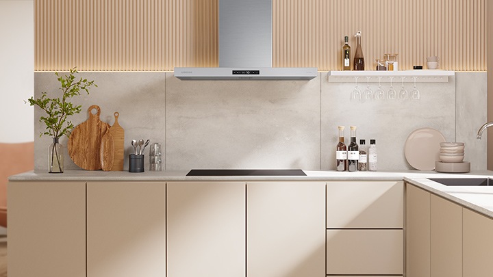 36” Bespoke 7 Series Chimney Hood with Triple Air Sensor | Samsung