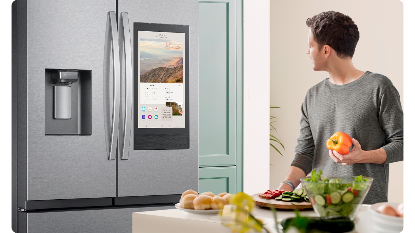 SAMSUNG RF32CG5900SR RF32CG5400SR 3-Door Fridge, Fingerprint Resistant Stainless Steel on Fridge.com