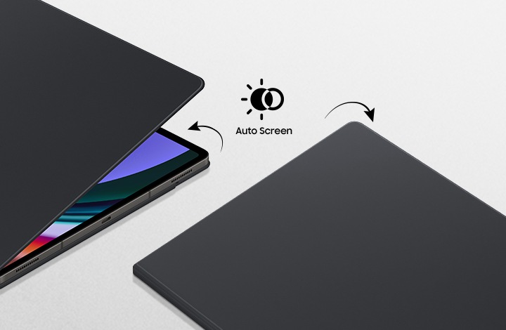 Smart Book Cover for Galaxy Tab S10 Ultra, S9 Ultra White