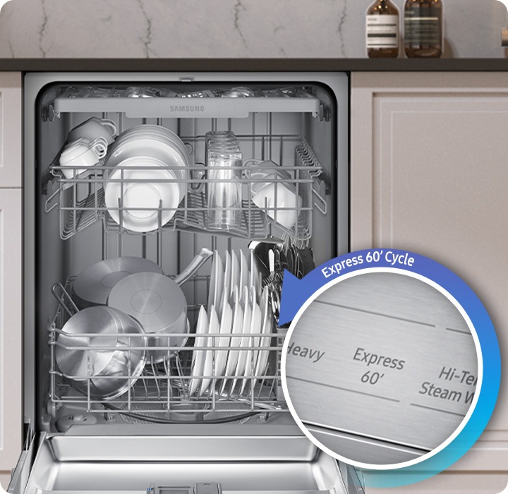 51 dBA Fingerprint-resistant Dishwasher with 3rd Rack Silver
