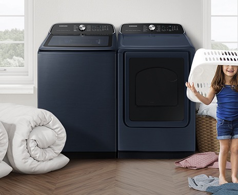 【WOOHWA】TWO COLOR WASHA PT Front Load Perfect Steam™ Washer with LuxCare® Plus Wash and