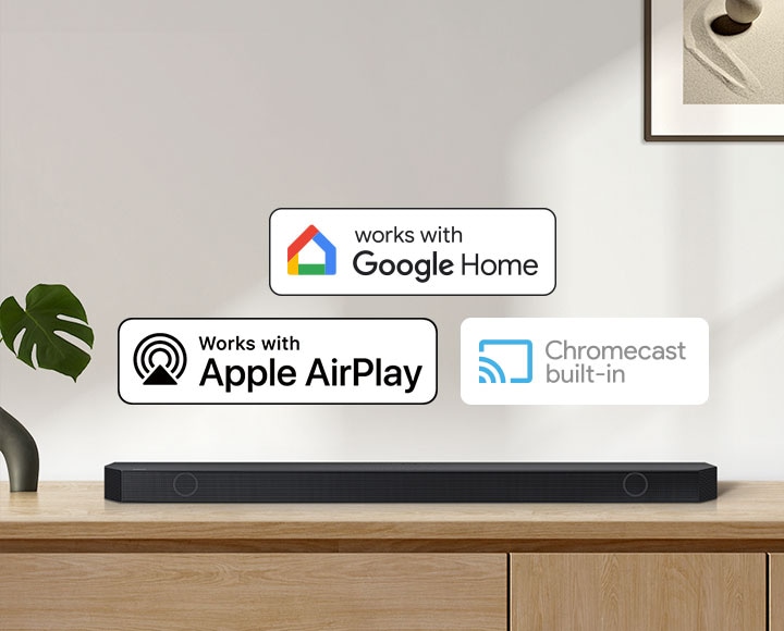 Samsung soundbar connect to google sale home