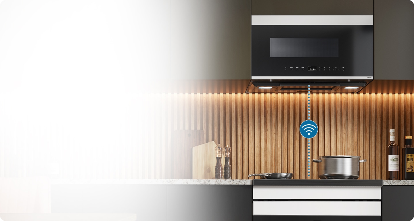 Combined control of both cooktop & hood