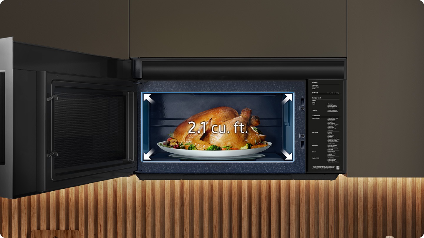 Plenty of space to cook large meals