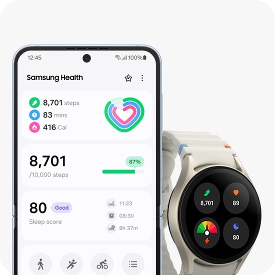 Galaxy Watch7 (LTE, 40mm) Cream | Samsung Canada