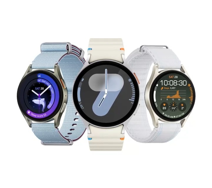 Samsung silver smart watch sale