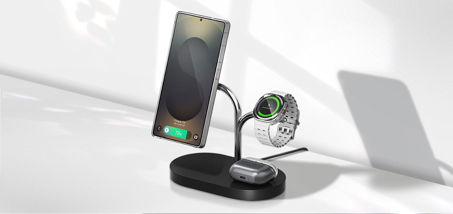 3in1 Wireless Charger Black Samsung Canada