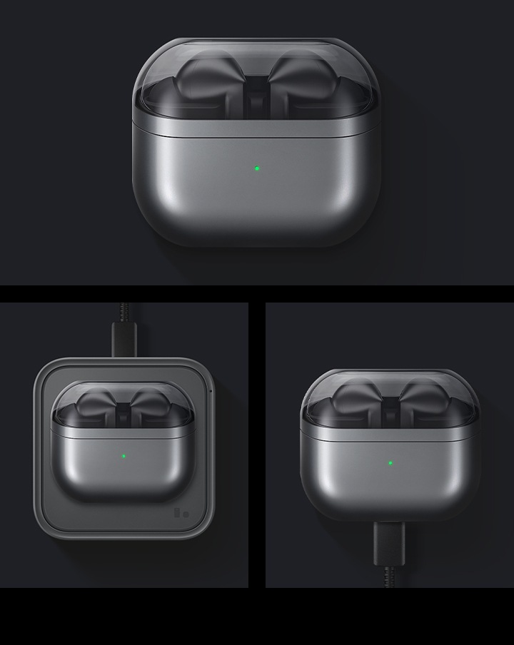 Samsung Galaxy Buds3 Pro 右耳＋ケース Samsung Galaxy Buds3/Buds3 Pro Clip Case with Carabiner (Clear