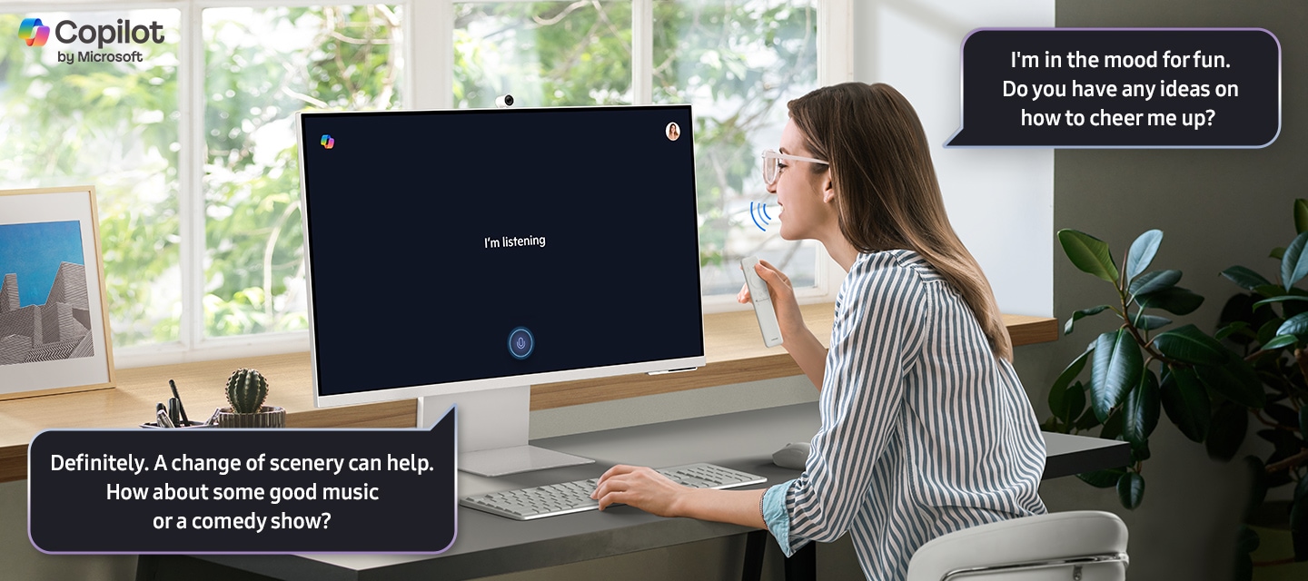 Meet Copilot. Now on Smart Monitor