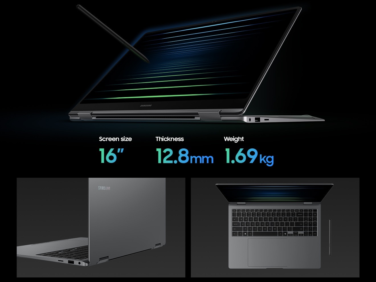 Windowsノート本体 Samsung Galaxy Book5 Pro 360 1TB 16GB Samsung Galaxy Book5 Pro 360 - Unlock Your AI Experience