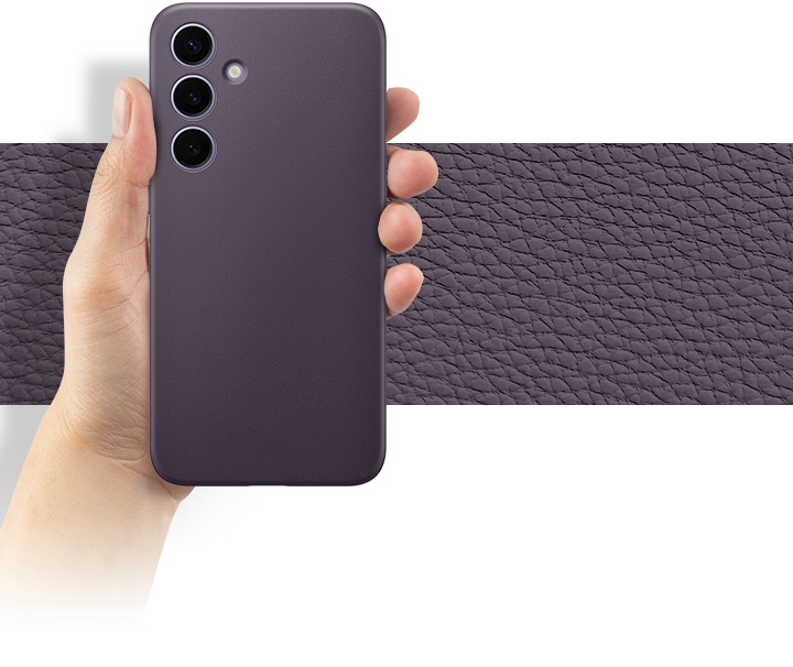 Samsung Galaxy S24+ Vegan Leather Case - Dark Violet