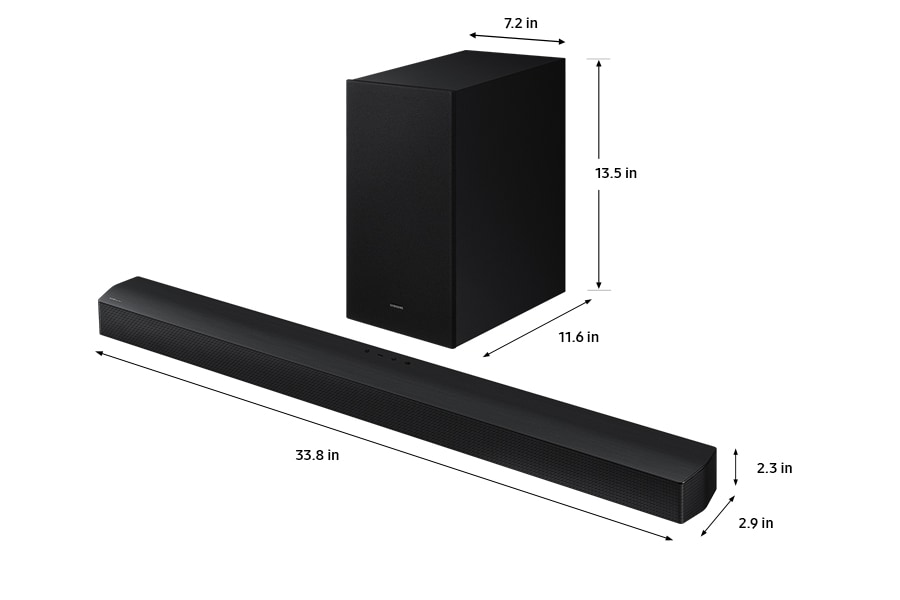 B-series Soundbar HW-B550D 3.1 ch Sub Woofer | Samsung Canada