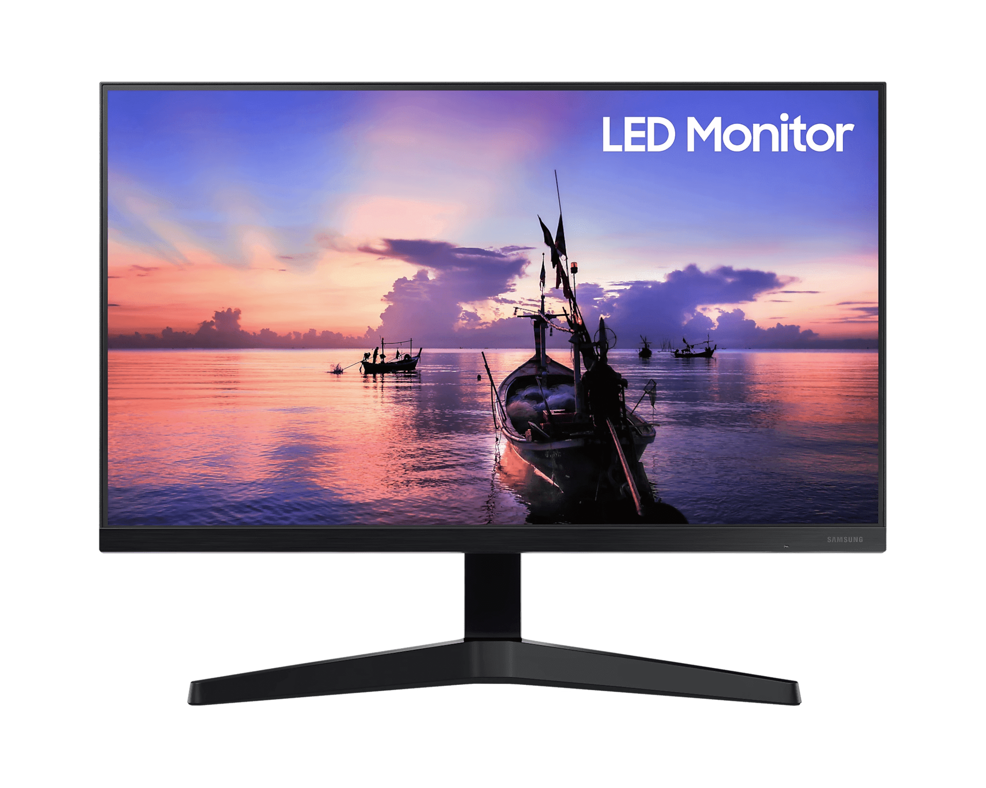 Samsung 24 FHD IPS Computer Monitor, AMD FreeSync, HDMI & VGA (T350  Series) - Dark Blue/Gray