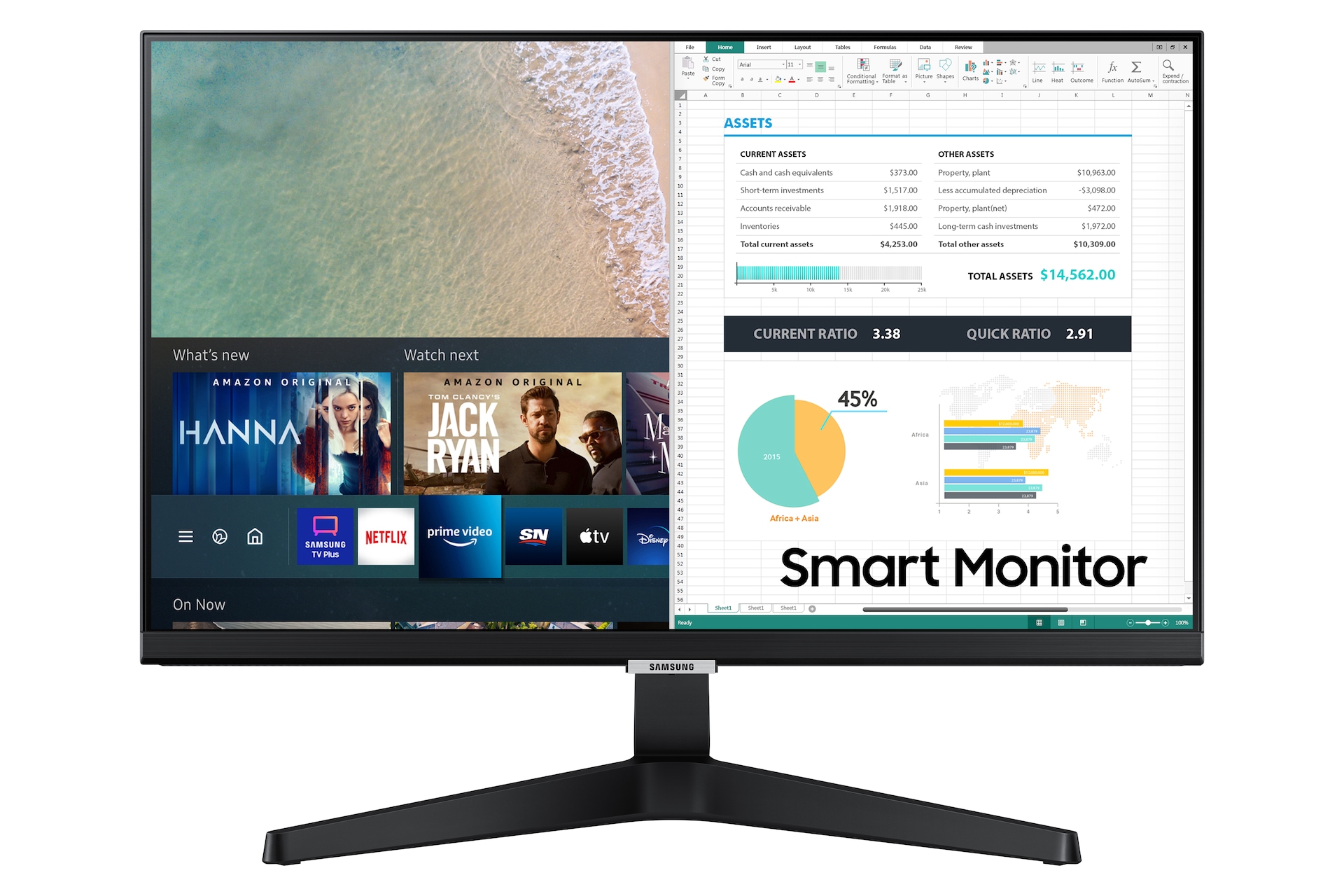 Monitor Samsung 24 pulgadas LS24AM506NNXZA