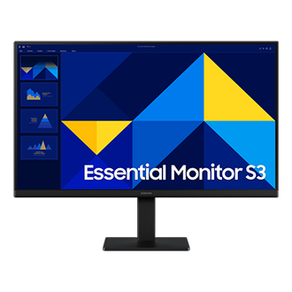 22"/24"/27" Essential Monitor S3 S30GD Full HD Front Black 