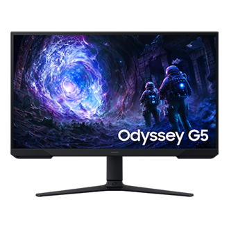 27"/32" Odyssey G5 G51F QHD 180Hz Gaming Monitor Front Black 