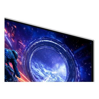 27" Odyssey OLED G6 G60SF QHD 500Hz Gaming Monitor Detail Silver 