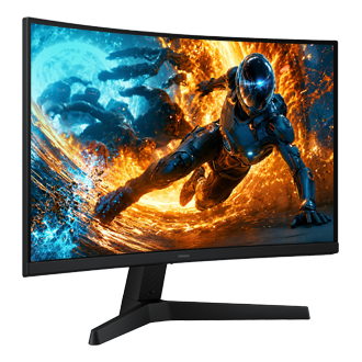27/32 Inch Odyssey G5 G55H QHD 180Hz Gaming Monitor L-perspective Black 