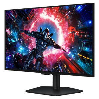 27 Inch Odyssey OLED G7 G70SH 4K 165Hz Gaming Monitor R-perspective Black 
