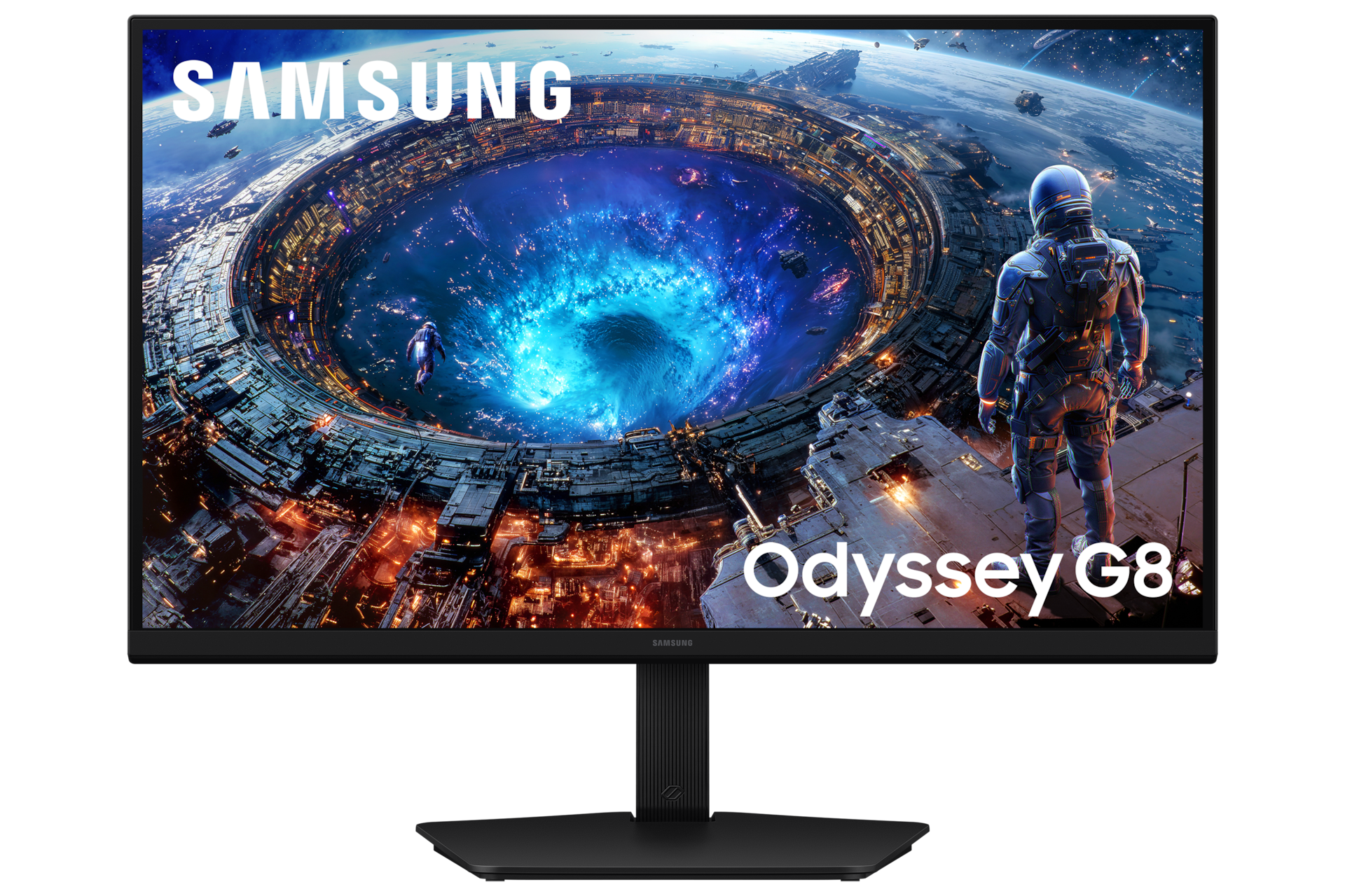 27 Inch Odyssey G8 G80HF 5K 180Hz / QHD 360Hz Gaming Monitor Front2 Black 