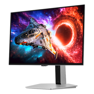 27/32 Inch Odyssey OLED G8 G80SH 4K 240Hz Gaming Monitor R-perspective Silver 