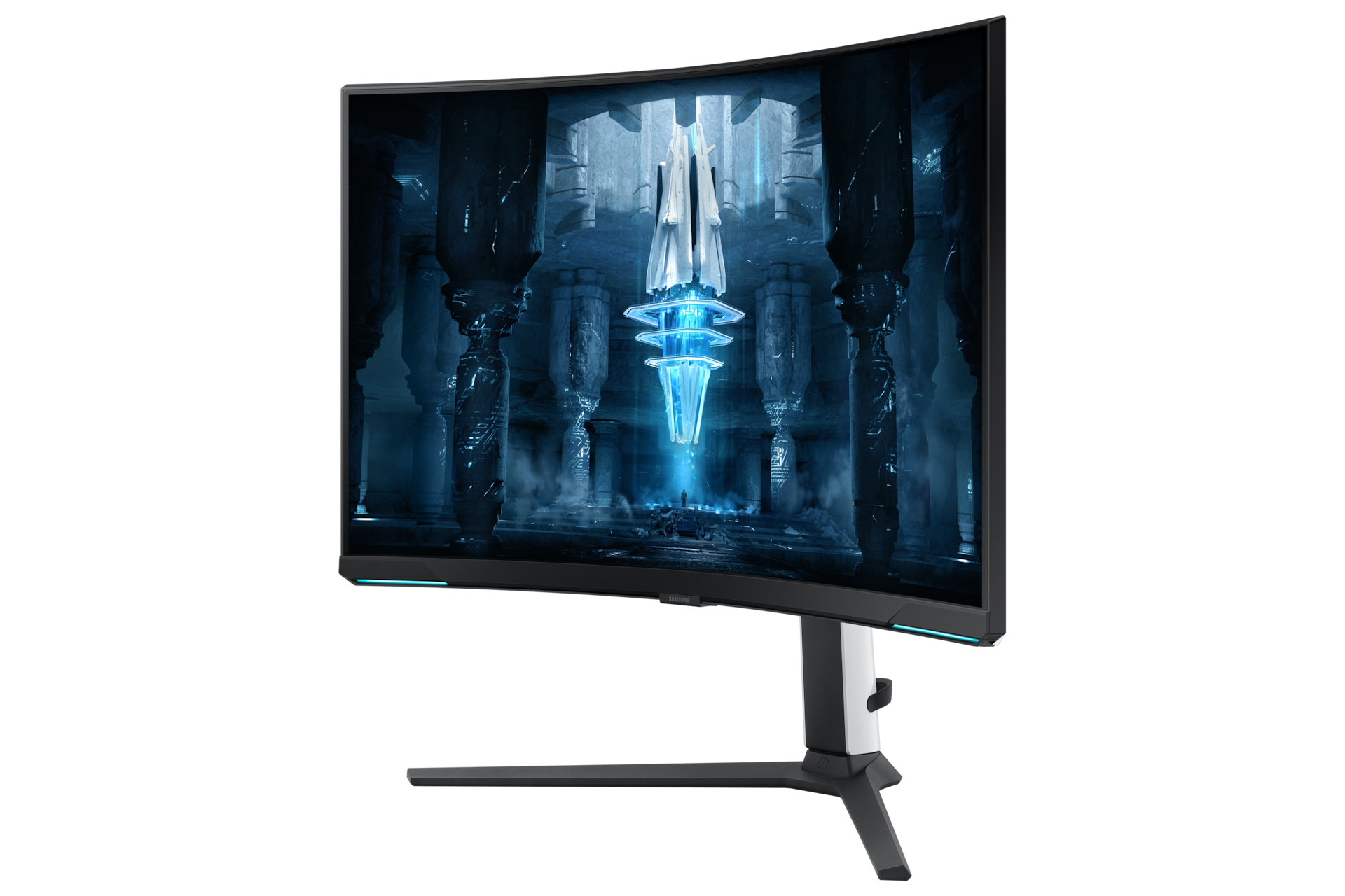 Image of Samsung 32  UHD monitor with 240Hz refresh rate and Quantum Mini-LED G8 Odyssey Neo