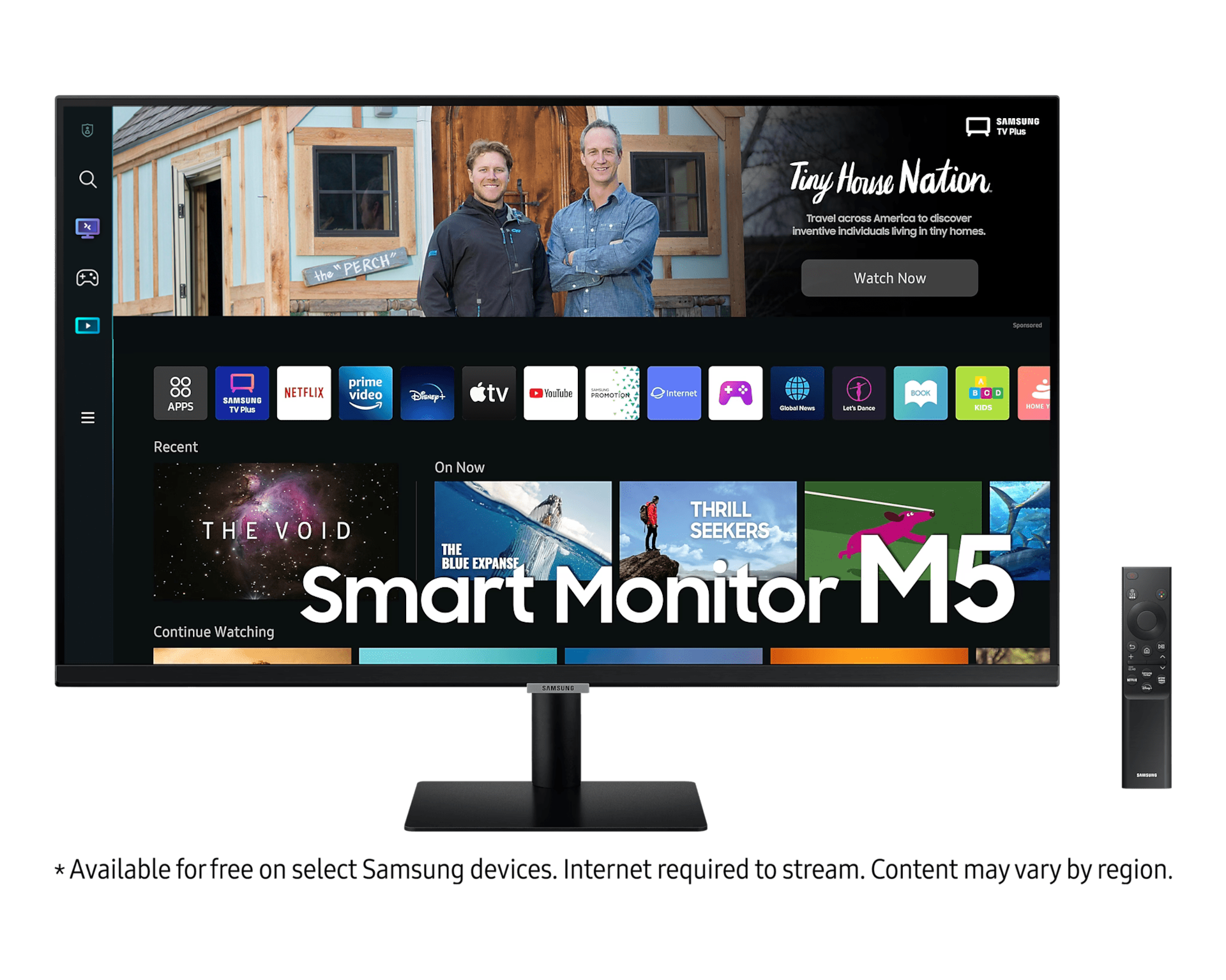 32” M5 Smart Black FHD Monitor with Smart TV Apps and Mobile
