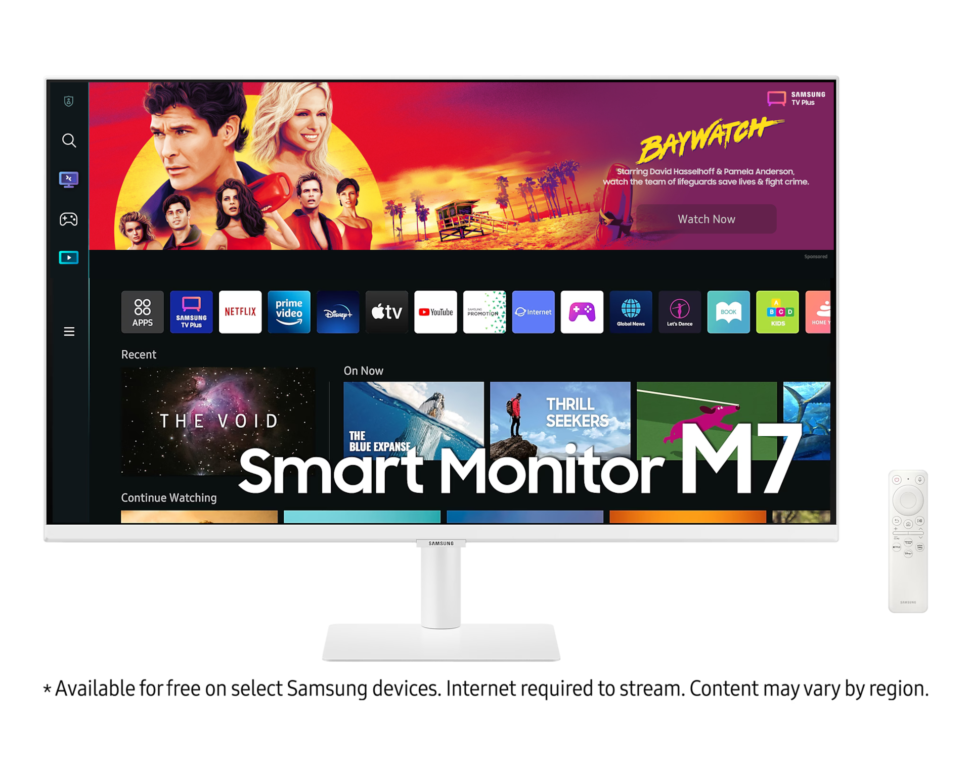 32” M7 Smart White UHD Monitor with Smart TV Apps and Mobile Connectivity