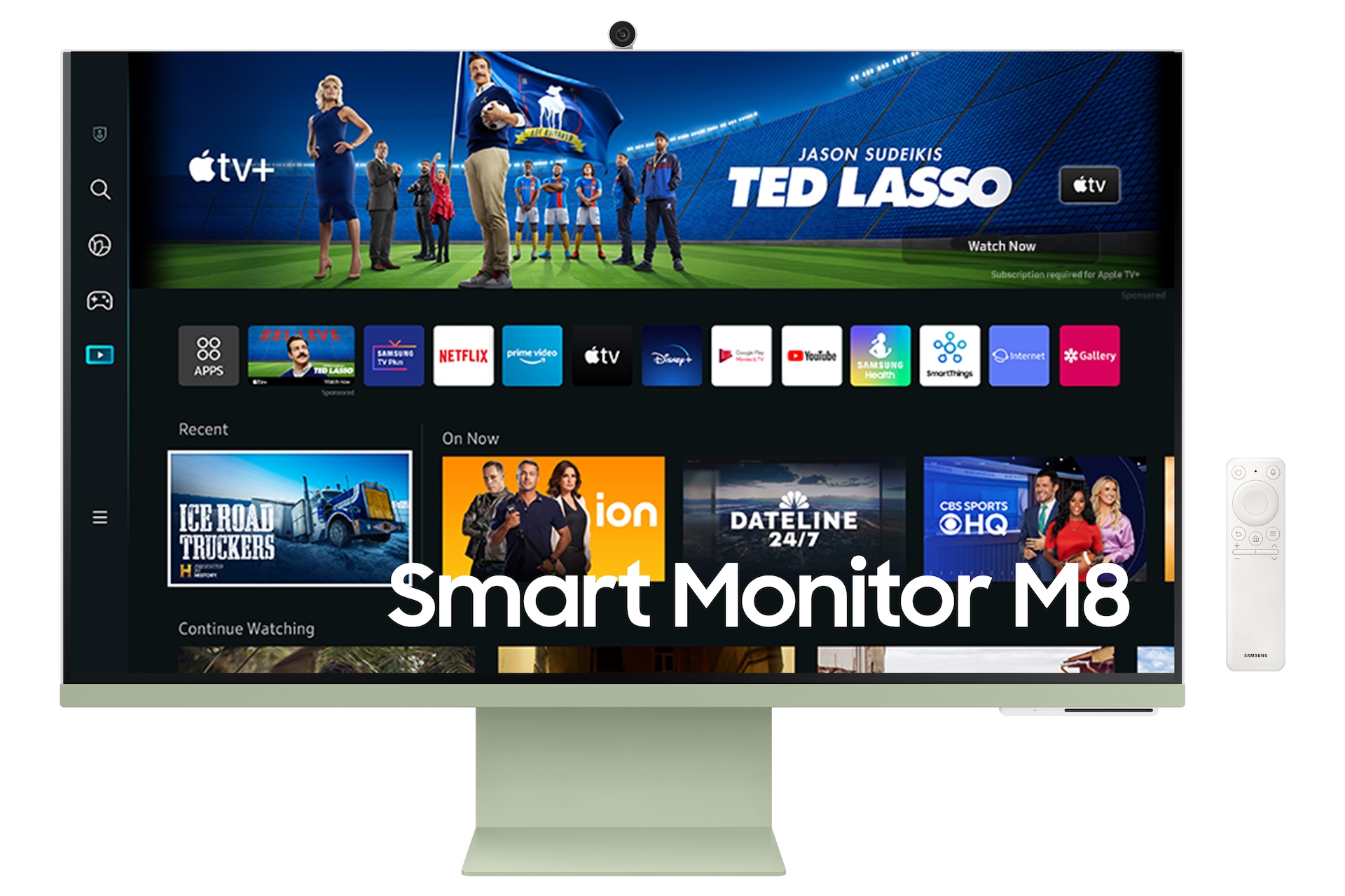 Image of Samsung 32  M8 Smart Green UHD Monitor with Smart TV Apps and mobile connectivity&lt;br&gt;
