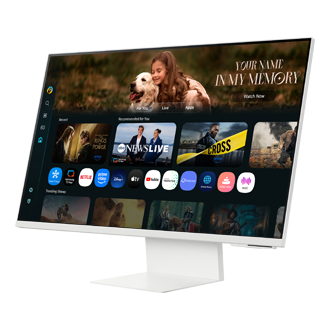 32" Smart Monitor M8 M80F 4K Samsung Vision AI Low-Dynamic White 