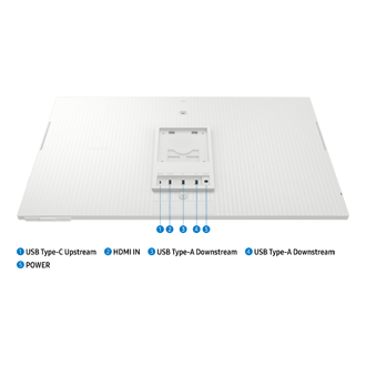 32" Smart Monitor M8 M80F 4K Samsung Vision AI Detail-Connectivity White 