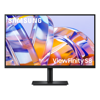 27"/32" ViewFinity S8 S80UH 4K UHD Monitor Front2 Black 