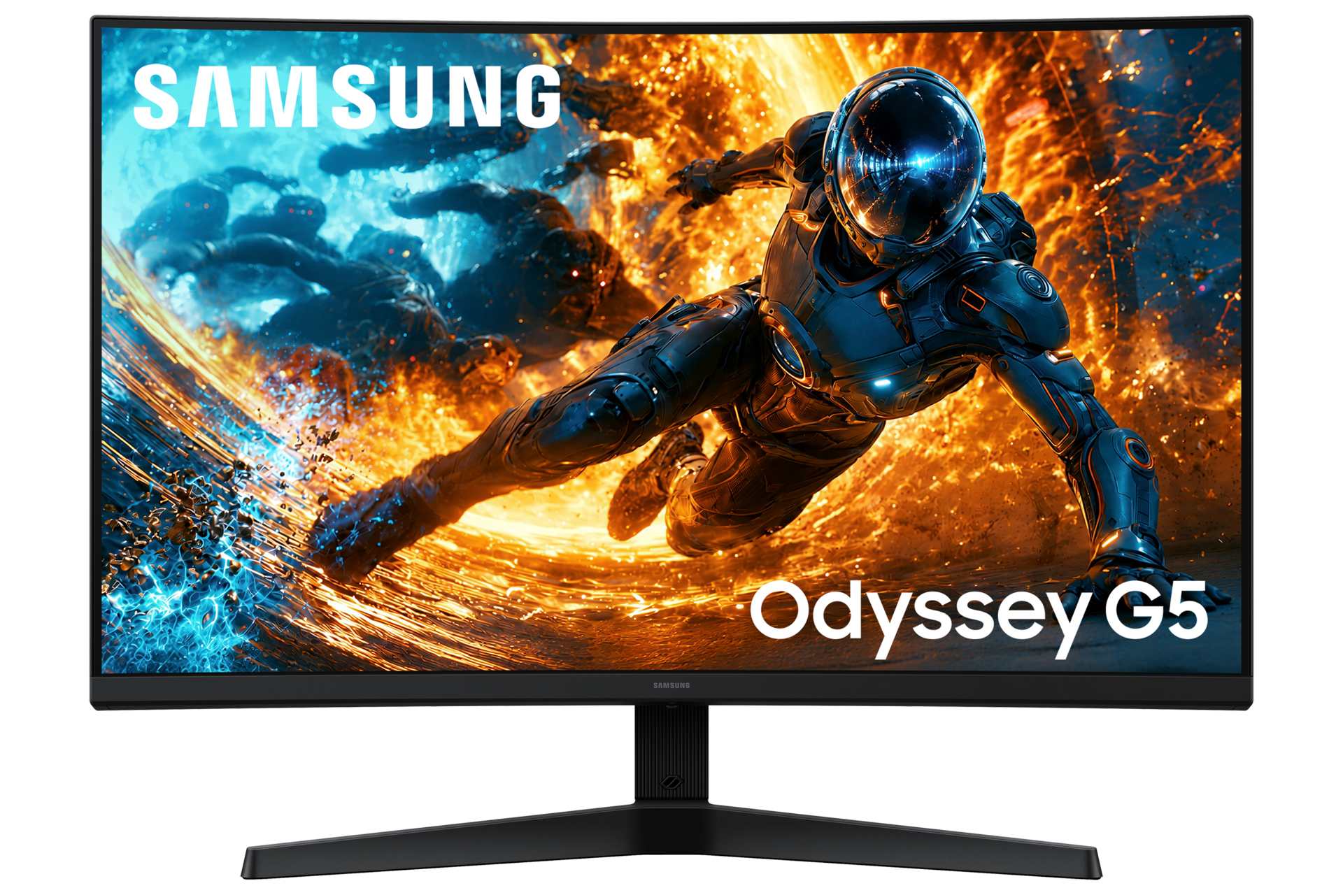 27/32 Inch Odyssey G5 G55H QHD 180Hz Gaming Monitor Front2 Black 
