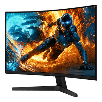 27/32 Inch Odyssey G5 G55H QHD 180Hz Gaming Monitor R-perspective Black 