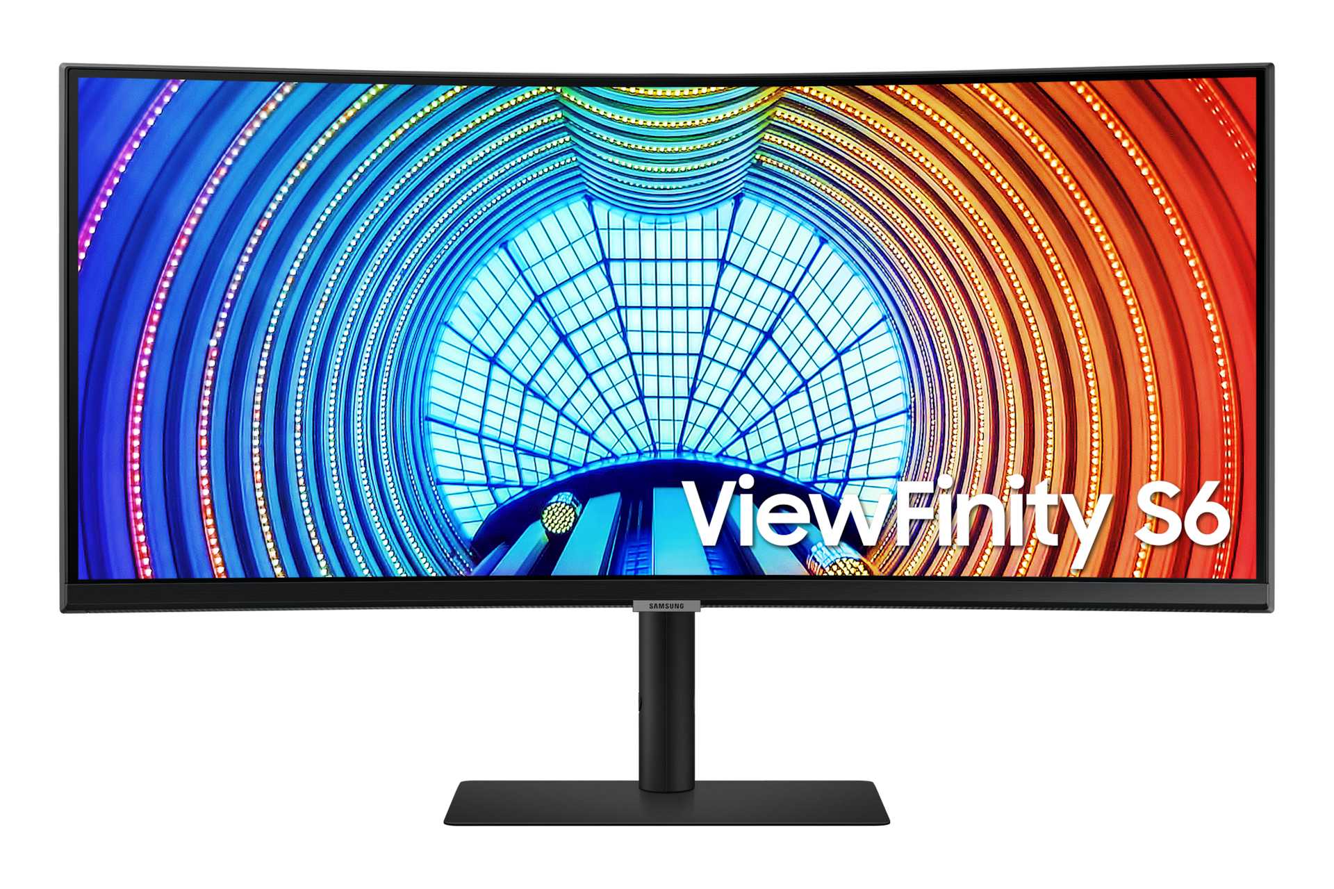 Image of Samsung Ultra WQHD Monitor with 1000R curvature, USB type-C and LAN port