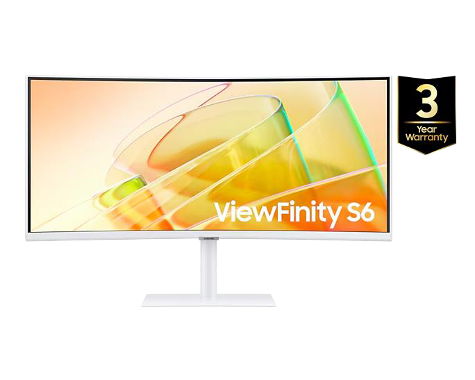 34" ViewFinity S6 S65TC Ultra-WQHD Hi-Res Monitor with Thunderbolt™ 4 and HDR10 White