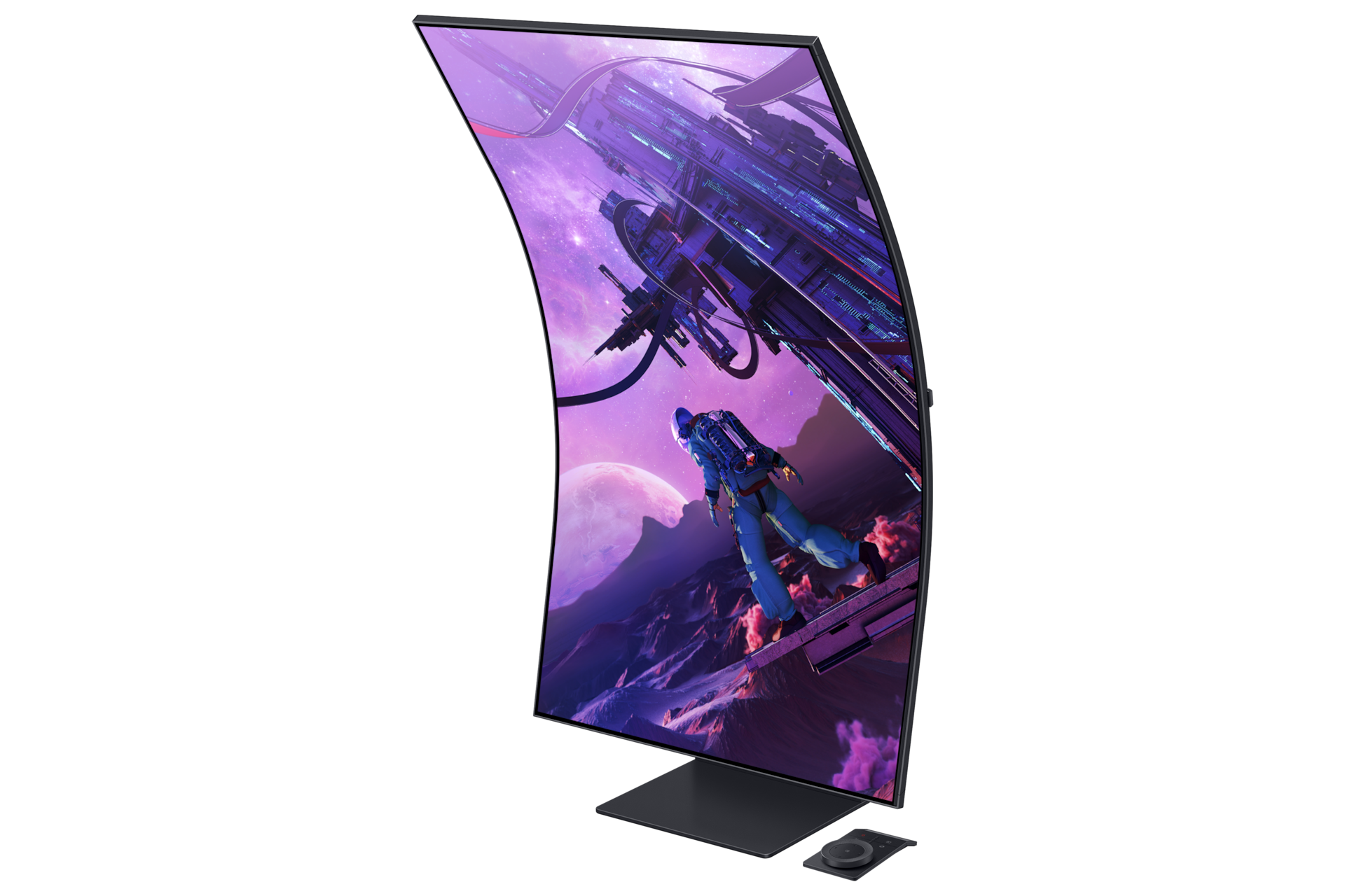 Ecran PC Gamer Incurvé - SAMSUNG ODYSSEY ARK - LS55BG970NUXEN - 55 QLED 4K  - Dalle VA - 1ms - 165Hz - FreeSync