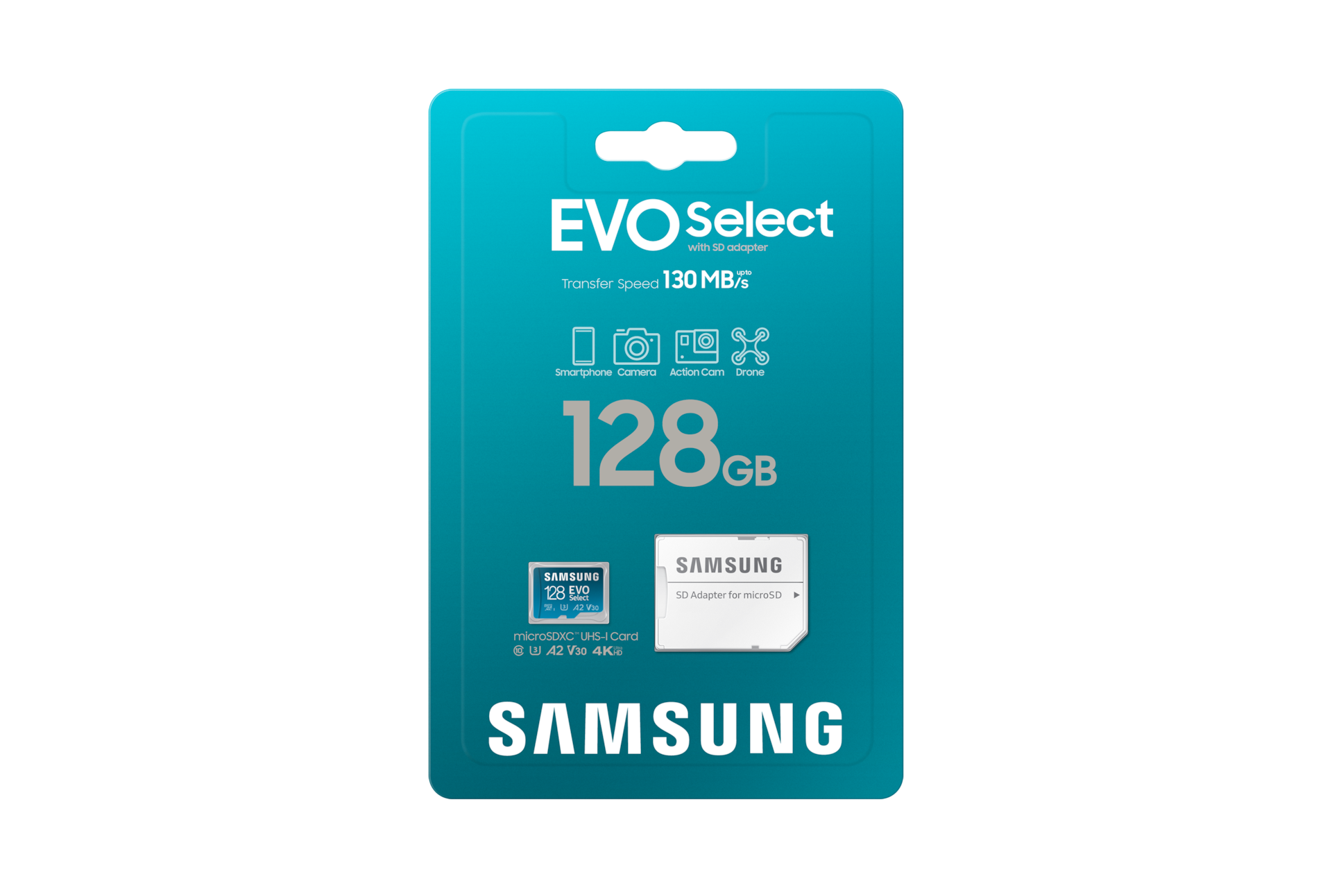 Image of Samsung 128GB EVO Select microSD
