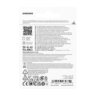 T9 microSD Card microSDXC™ UHS-I Card Back-PKG Black 